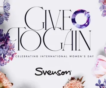 International Women’s Day 2026: Svenson’s #GIVETOGAIN