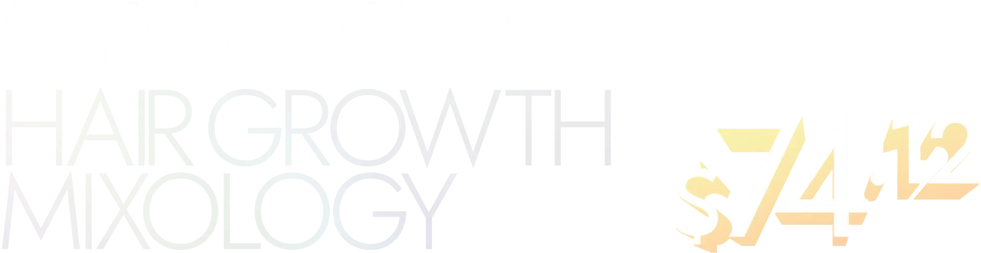Hair growth mixology