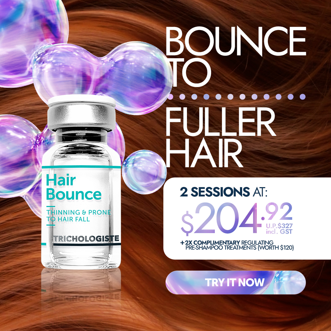 Hair Bounce 2 sessions at $204.92 (incl. GST) [U.P. $356.43]