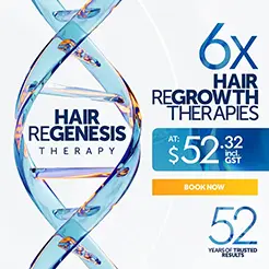 Hair ReGenesis Therapy At $52.32 (incl. GST)